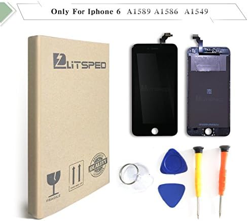 iphone 6 Screen Replacement,Litsped LCD Screen Display Touch Screen Digitizer Frame Assembly (6(4.7inch)black)