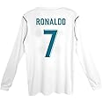 Ronaldo #7 Retro 17/18 Home Long Sleeve Soccer Jersey for Men Fan Version