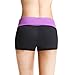 BALEAF Women's High Waist Swim Yoga Volleyball Shorts Running Workout Tennis Athletic Shorts Inner Pocket Dewberry Size M