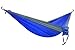 SEGMART Double XL Hammocks with Hammock Straps & Carabiners - Blue/Silver