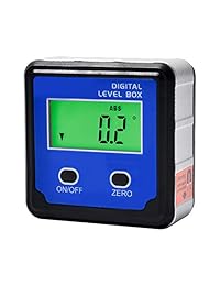 Precisión Digital Protractor Inclinómetro Nivel de caja, Buscador de ángulos digital Caja de bisel con base magnética