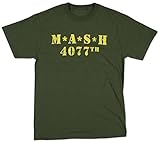 Mash Distressed Logo Green T-shirt Large