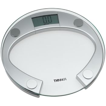 Amazon.com: Thinner Scale by Conair TH301 Round Glass Scale, Silver
