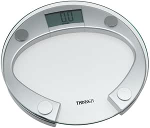 Amazon.com: Thinner Scale by Conair TH301 Round Glass Scale, Silver