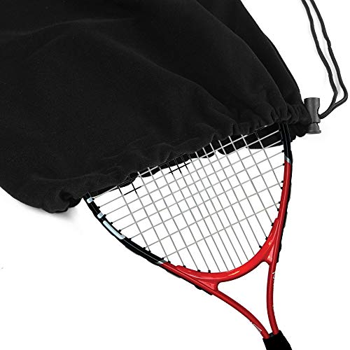 Festnight Tennis Racquet Cover Bag Soft Fleece Storage Bag Case for Tennis Racket