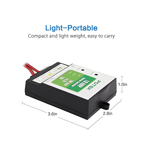 POTEK 10-Amp/130-Watt 12-Volt Solar Charge Controller Battery Regulator for Solar Panel - Thumbnail 4