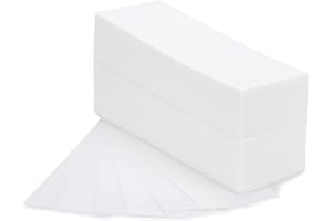 BTYMS 200 Pieces Large Non Woven Wax Strips 7.5 x 2.6 Inches Body and Facial Hair Removal Waxing Strips Soft Waxing Paper Sheets