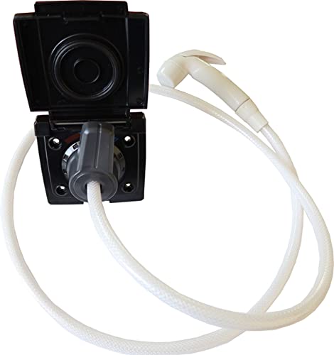 Bullfinch 6088/08 Caravan & Motor Home Shower Outlet Point Kit BLACK