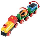 BRIO World Battery Operated Action Train Motorised Wooden Engine 3+ view 4