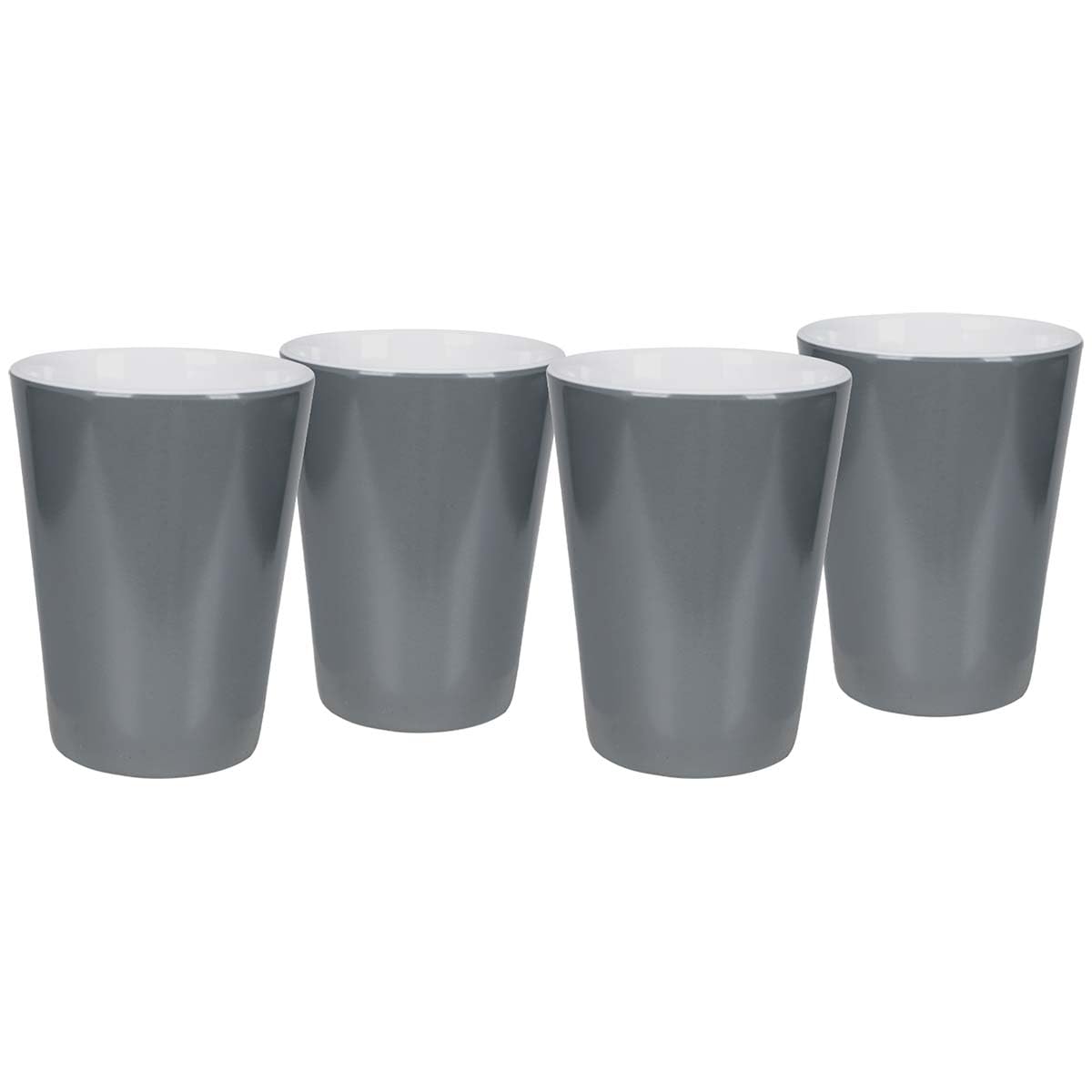BC Taza melamina 2-t. gris 4pcs