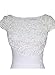 VfEmage Womens Elegant Floral Applique Cocktail Party Bridesmaid Dress 3997 WHT 14