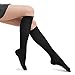 Fytto 1007 Women’s Compression Socks – Stylish, Lightweight & Breathable 15-20mmHg Flight Stockings – Professional Support for Business & Travel, Classic, Black, Medium