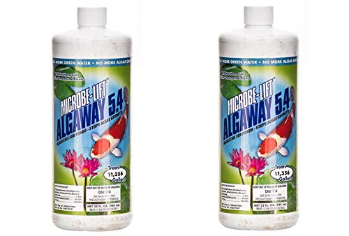 MICROBE-LIFT 2 Pack of Pond Algaway 5.4, 32-Ounces Per Bottle,Package Might Vary