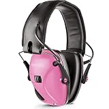 Awesafe Electronic Shooting Earmuff, Noise Reduction Sound Amplification Electronic Safety Ear Muffs, Ear Protection, NRR 22 dB, Ideal for Shooting and Hunting, Pink ... ...
