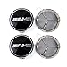 YIKA 4pcs for Mercedes 75mm Hub Cap Cover Car Logo Emblem Wheel Center for Benz A B C CLA CLS G M R S Center Cap Badge（Black AMG）