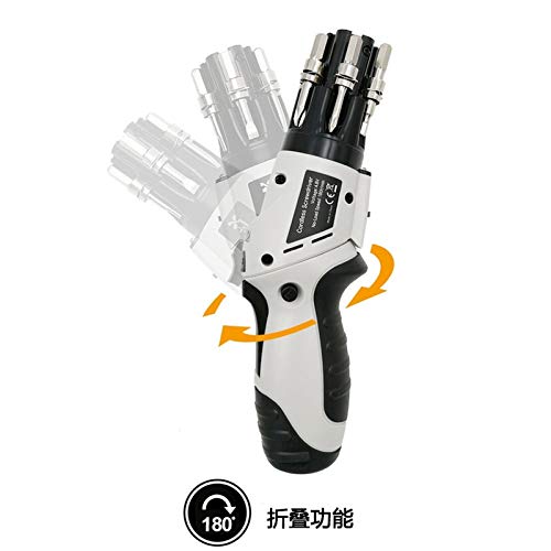 Hardware-Tools Mini Schraubendreher Akkuschrauber Haushalts Electric Drill Set Akku Bohrschrauber (Size : Grey) – Bild 3