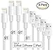 iPhone Charger Lightning Cable 2 Pack 3FT & 2 Pack 6FT Sync & Charge Cord for iPhone 6S Plus 6 Plus SE 5S 5C 5, iPad 2 3 4 Mini Air Pro, iPod - White