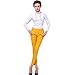 Y&Z Women Career OL Blouse Double Collar Pleated Bodysuit Shirt Slim Fit YZ07