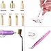 Hotfix Applicator,DIY Hot Fix Rhinestone Setter Applicator Wand Tool Kit Set with 7 Tips,Tweezers,Cleaning Brush and 2 Pack Hot-Fix Rhinestone Crystal Embellishments