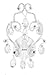 Tadpoles Chandelier Sconce, White
