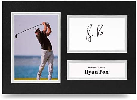 Ryan Fox Signed A4 Photo Display Golf Open Championship Autograph Memorabilia
