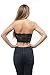 Women's Lace Bandeau Tube Crop Top Stretch Lined (S, Black)