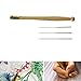 Nicknocks Tambour Needle Set-3 Needles, Tambour Hook with 3 Needles 70 90-100 Embroidery Tools Sequins Bead Neddle Set Tool Kit