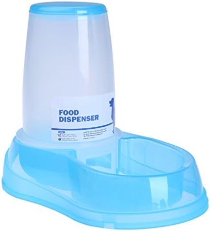 Sroute Auto Feeder For Dogs Cats (L, Blue)