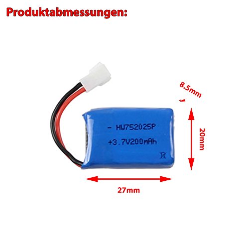 SYMA-37V-200mAh-Akku-Quadcopter-X11-X11C-X13-Drohne-Ersatzteil-Modellbau-Neu