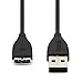Henoda 2PCS Replacement USB Charger Cable for Fitbit Surge Wireless Activity Bracelet Fitness Super Watch Charging Cord