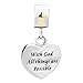 CharmSStory Heart Bible Verse Charm with God All Things are Possible Cross Charm for Bracelets Pendant