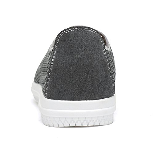 BEFAiR Men's Lightweight Mesh Shoes Stylish Comfort Casual Slip On Loafers Breathable Water Shoes Walking Sneakers Grey