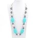 Silicone Teething Necklace - 12 Color Choices - Baby Safe For Mom To Wear - BPA-Free Beads To Chew - Stylish & Natural 