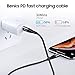 BENKS USB C to Lightning Cable [MFi Certified] Nylon Braided Fast Charging Cable Fit for iPhone12 pro max/mini/11 Pro Max/X/XS/Xs Max/SE (2nd Generation), iPad/Used with Power Delivery(0.25M)