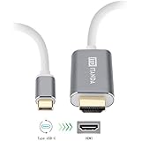 USB C to HDMI Cable 4K@30Hz, ITD ITANDA USB 3.1 Type C to HDMI Cable (Thunderbolt 3 Compatible) for the MacBook Pro, Surface Book 2, iMac, Galaxy S8/Note 8, Dell XPS 13/15, Pixelbook - 6ft/1.8m
