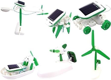 BABY N TOYYS Educational 6 In 1 Solar Power Energy Robot Toy Kit