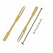 UPlama 600Pcs Bamboo Forks,Wooden Appetizer Forks for Appetizer, Cocktail, Fruit, Pastry, Dessert, 3.4inch