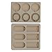 Baoblaze 2 Pieces Mixed DIY Silicone Mould Soy Candles Aroma Wax Tablets Mold for Dried Flowers Resin Soap Clay Craft Making Mold DIY Pendant Bookmark Necklace Jewelry Making Mould