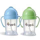 ZoLi BOT 2 Pack Sippy Cup (Blue, Green)