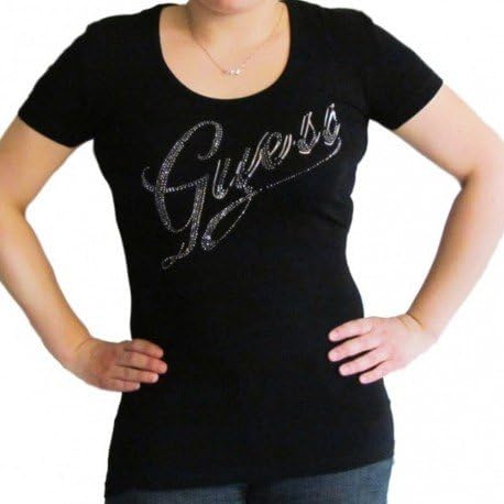 t shirt guess femme strass