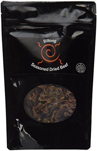 Biltong Seasoned Dried Beef, Original Sliced, 8 oz by Braaitime