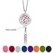 BESTTERN Multifunctional Aromatherapy Essential Oil Diffuser Necklace & Locket Bracelet with 316L Stainless Steel Tassel Pendant + 8Pads