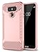 LG G6 Case,SKYLMW Impact Resistant Shock-Absorption Case,Dual Layer Armor Full-Body Protective Case for LG G6 Rose Gold