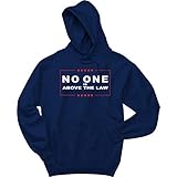 HDE NO ONE is Above The Law, Trump Impeachment Inquiry Logo -HDE-0000-XL-Navy