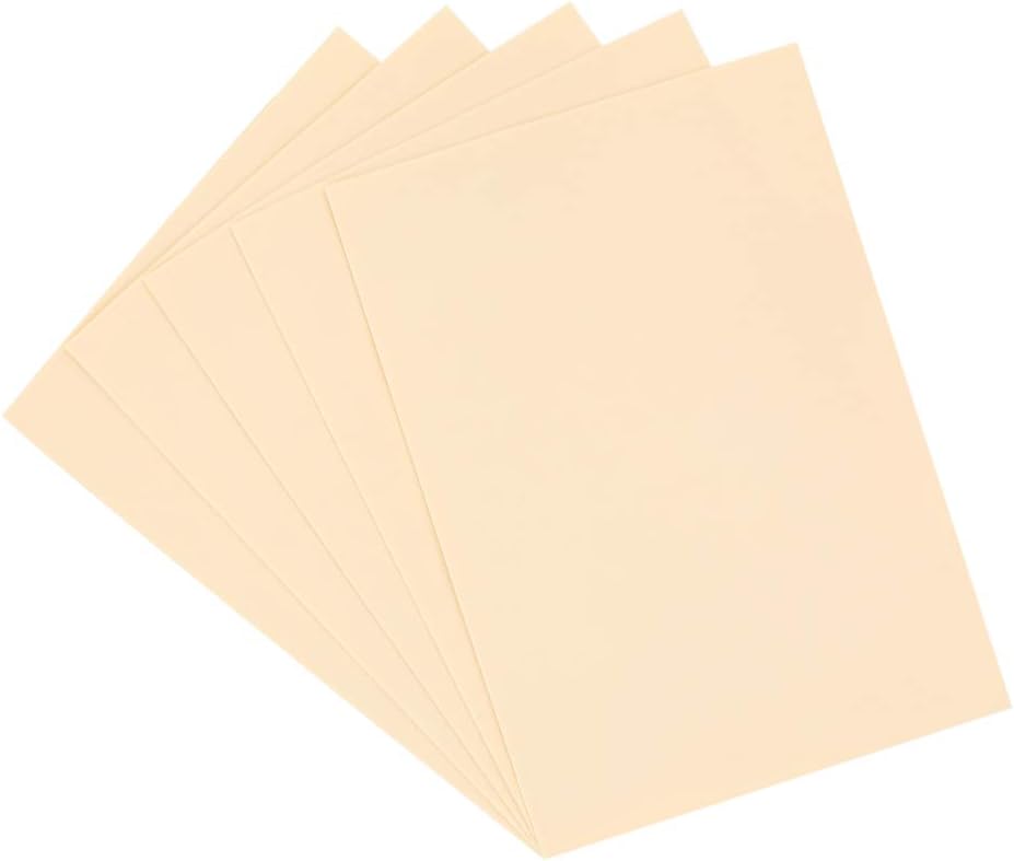Blank Tattoo Skin Practice - 8 x 6 Double Sides Tattooing and Microblading Eyebrow Practice Skin Disposable (5pcs)