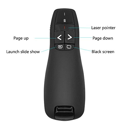 MicVista MicV01 Wireless Presenter Remote PPT clicker for School or Office Using Like Meeting, Report, Lecture and Presentation