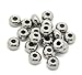 VALYRIA 100pcs Silver Tone Stainless Steel Spacer Beads Jewelry Findings 5mm(1/4