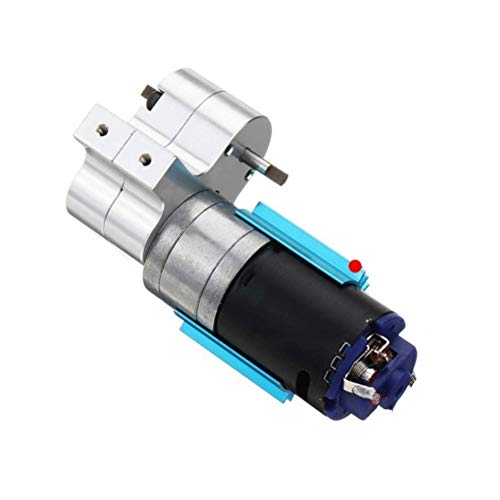 Leoie Premium New 370 Brushed Motor with Alloy Heat Sink Gear Box Set for WPL Henglong C14 C24 B14 B24 B16 B36 4x4 6x6 Upgraded Parts Gearbox Assembly (Silver) - Thumbnail 6