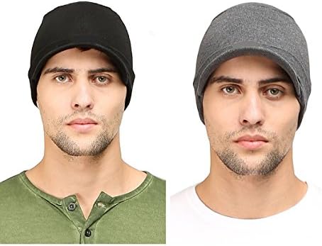 Huntsman Era Cotton Skull Cap for Men/Multipurpose Cap (Pack of 2)