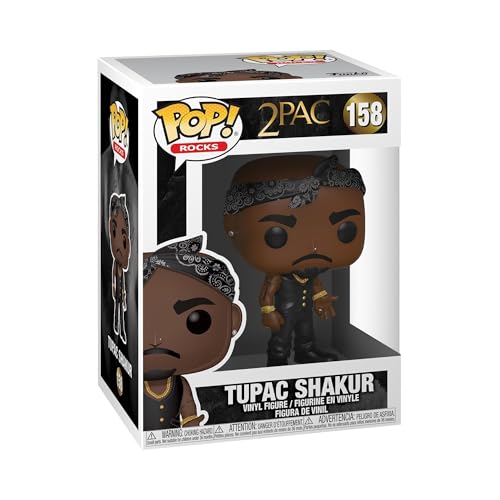 Funko Pop Rocks: Tupac - Vest with Bandana - Collectable Vinyl Figure - Gift Idea - Official Merchandise - Toys for Kids & Adults - Music Fans - Model Figure for Collectors and Display
